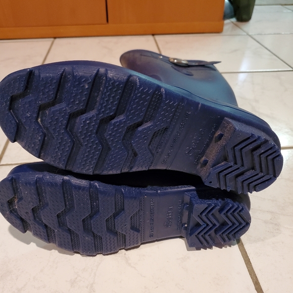 Womens Settia Navy Rubber Boots size 9 - Picture 4 of 7
